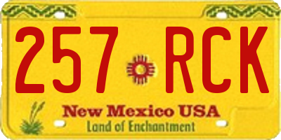 NM license plate 257RCK