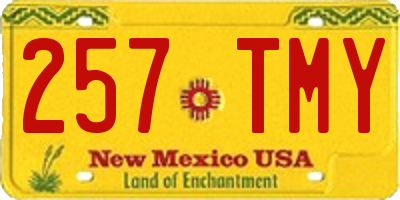 NM license plate 257TMY