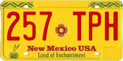 NM license plate 257TPH