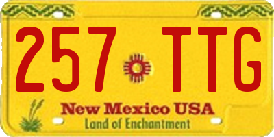 NM license plate 257TTG