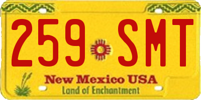 NM license plate 259SMT