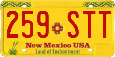 NM license plate 259STT