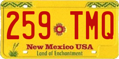 NM license plate 259TMQ