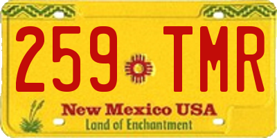 NM license plate 259TMR