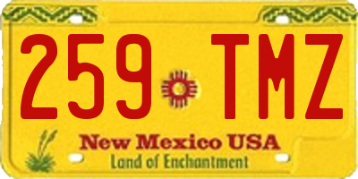 NM license plate 259TMZ
