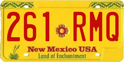 NM license plate 261RMQ