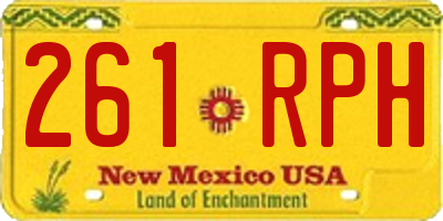 NM license plate 261RPH