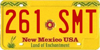 NM license plate 261SMT