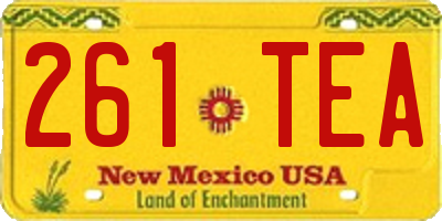 NM license plate 261TEA