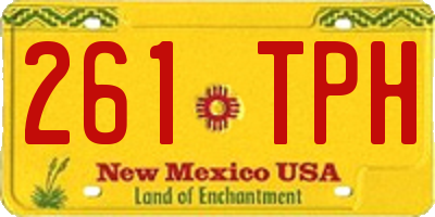 NM license plate 261TPH