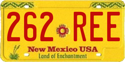 NM license plate 262REE