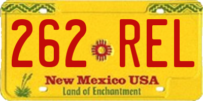 NM license plate 262REL