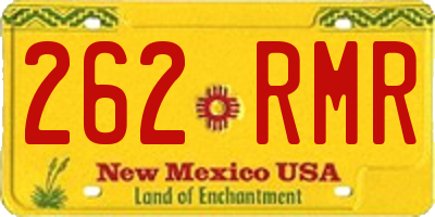 NM license plate 262RMR