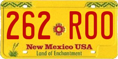 NM license plate 262ROO