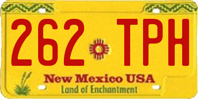 NM license plate 262TPH