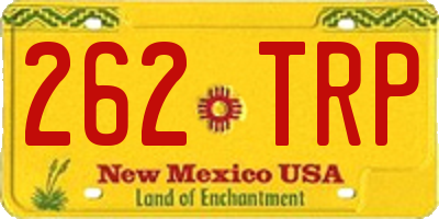 NM license plate 262TRP