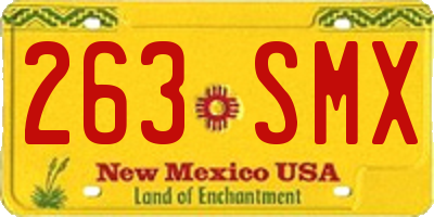 NM license plate 263SMX