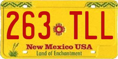 NM license plate 263TLL