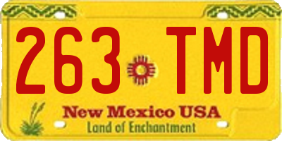 NM license plate 263TMD