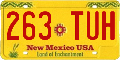 NM license plate 263TUH