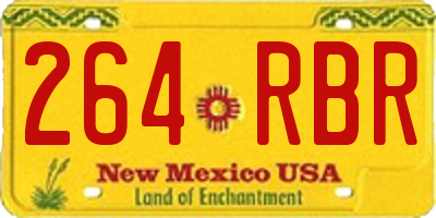 NM license plate 264RBR