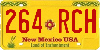 NM license plate 264RCH