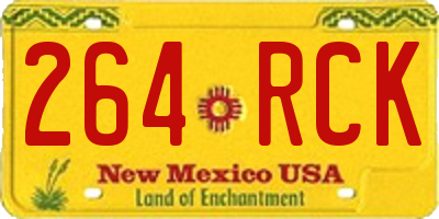 NM license plate 264RCK