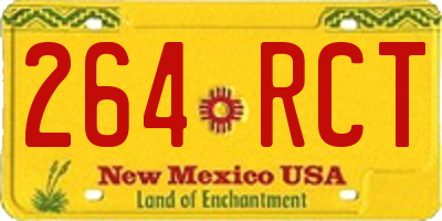 NM license plate 264RCT