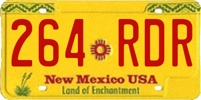 NM license plate 264RDR