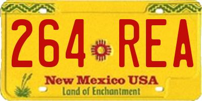 NM license plate 264REA