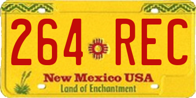 NM license plate 264REC