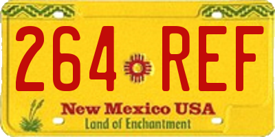 NM license plate 264REF