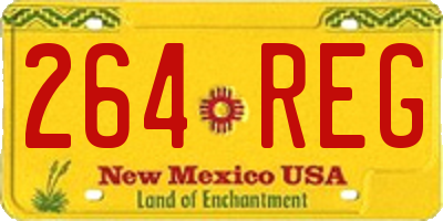 NM license plate 264REG