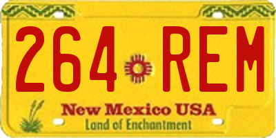 NM license plate 264REM