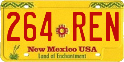 NM license plate 264REN