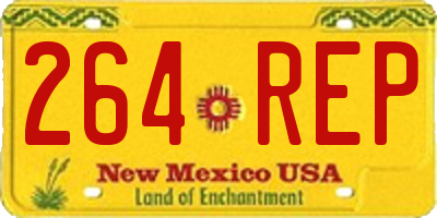 NM license plate 264REP