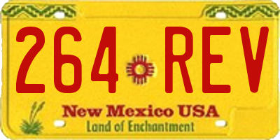 NM license plate 264REV