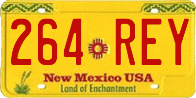 NM license plate 264REY