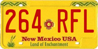 NM license plate 264RFL