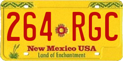 NM license plate 264RGC