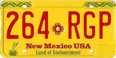 NM license plate 264RGP