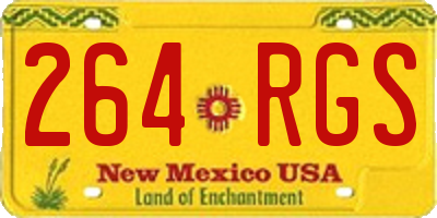 NM license plate 264RGS