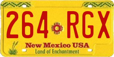 NM license plate 264RGX