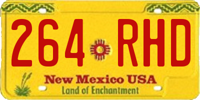 NM license plate 264RHD