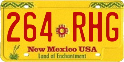 NM license plate 264RHG