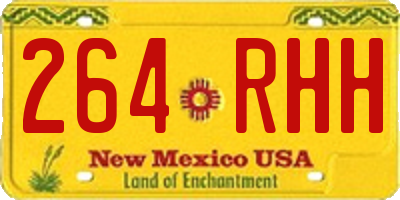 NM license plate 264RHH