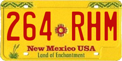 NM license plate 264RHM