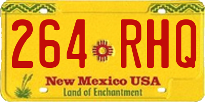 NM license plate 264RHQ