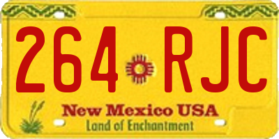 NM license plate 264RJC