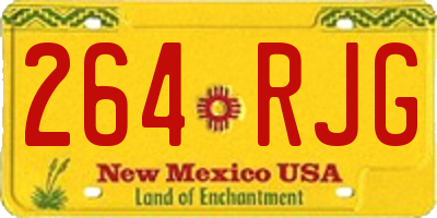 NM license plate 264RJG